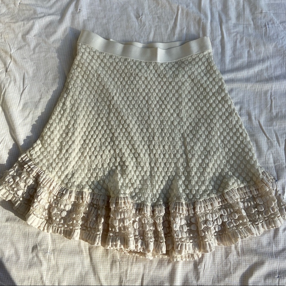 cottage core mini skirt